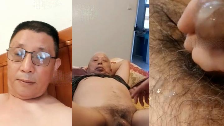 眼镜老头和胖伯互撸射一个(24)